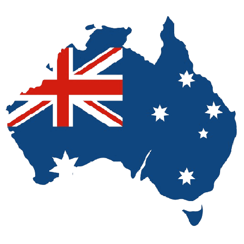 Australia flag/map