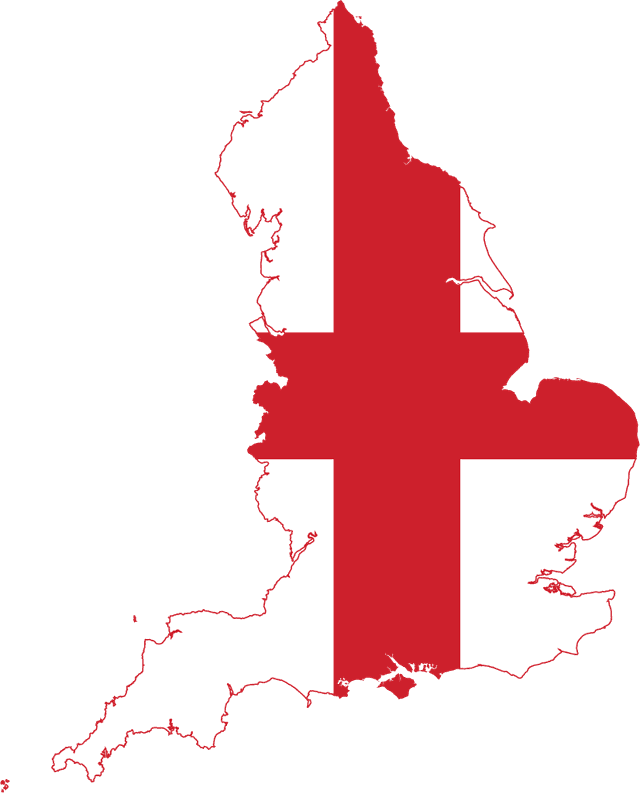 England flag/map