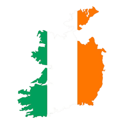 Irland flag/map