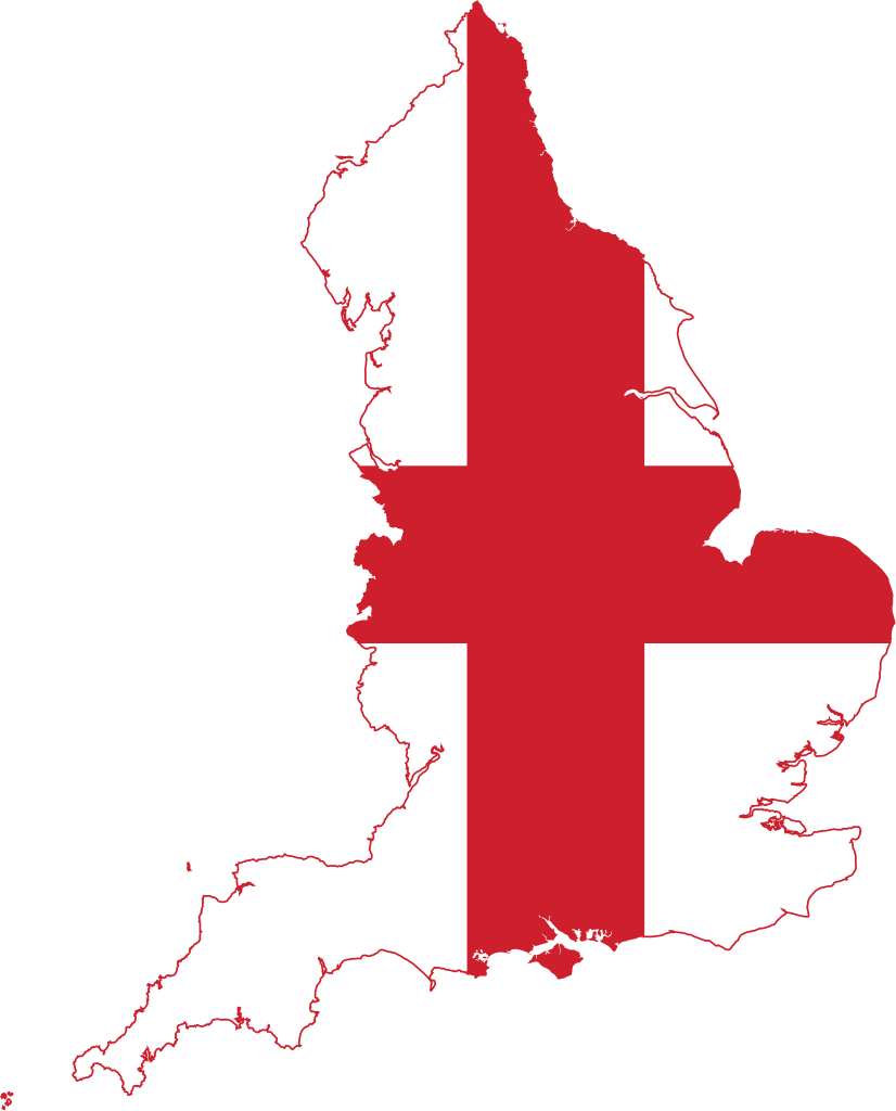 England flag/map